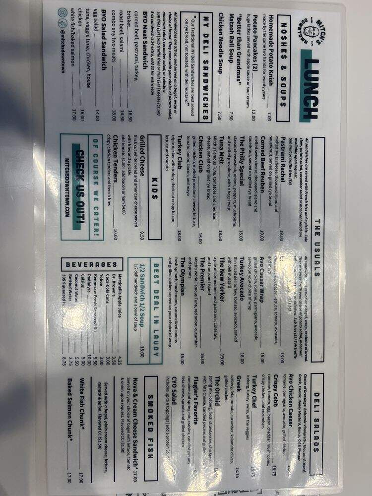 Mitch's Westside Bagel - Fort Lauderdale, FL menu_pic