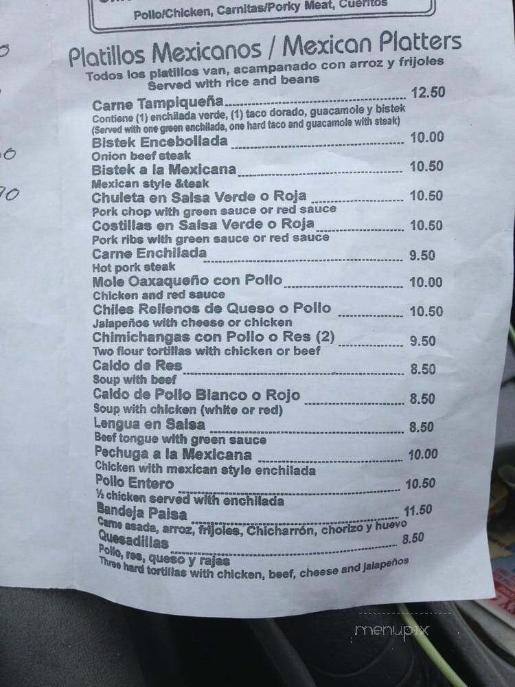 Morelos - Rio Grande, NJ menu_pic