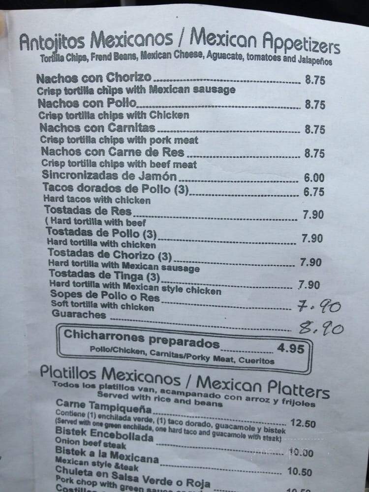 Morelos - Rio Grande, NJ menu_pic