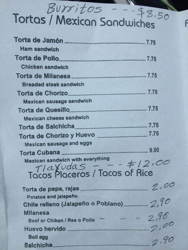 Morelos - Rio Grande, NJ menu_pic