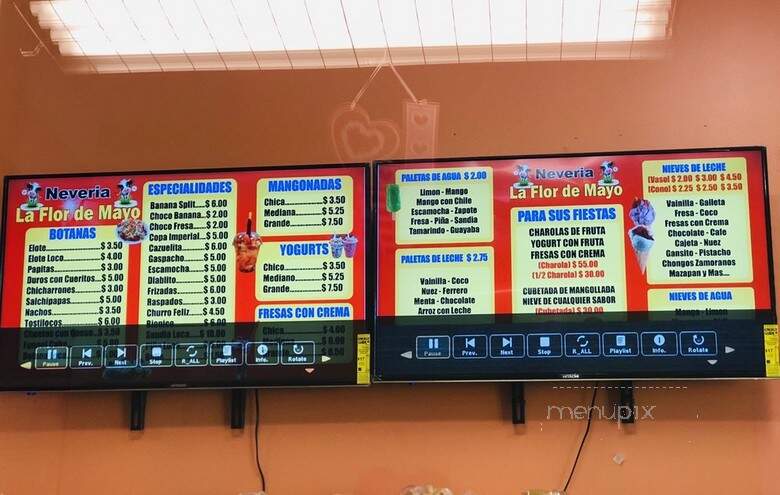 Neveria La Flor De Mayo - Milwaukee, WI menu_pic