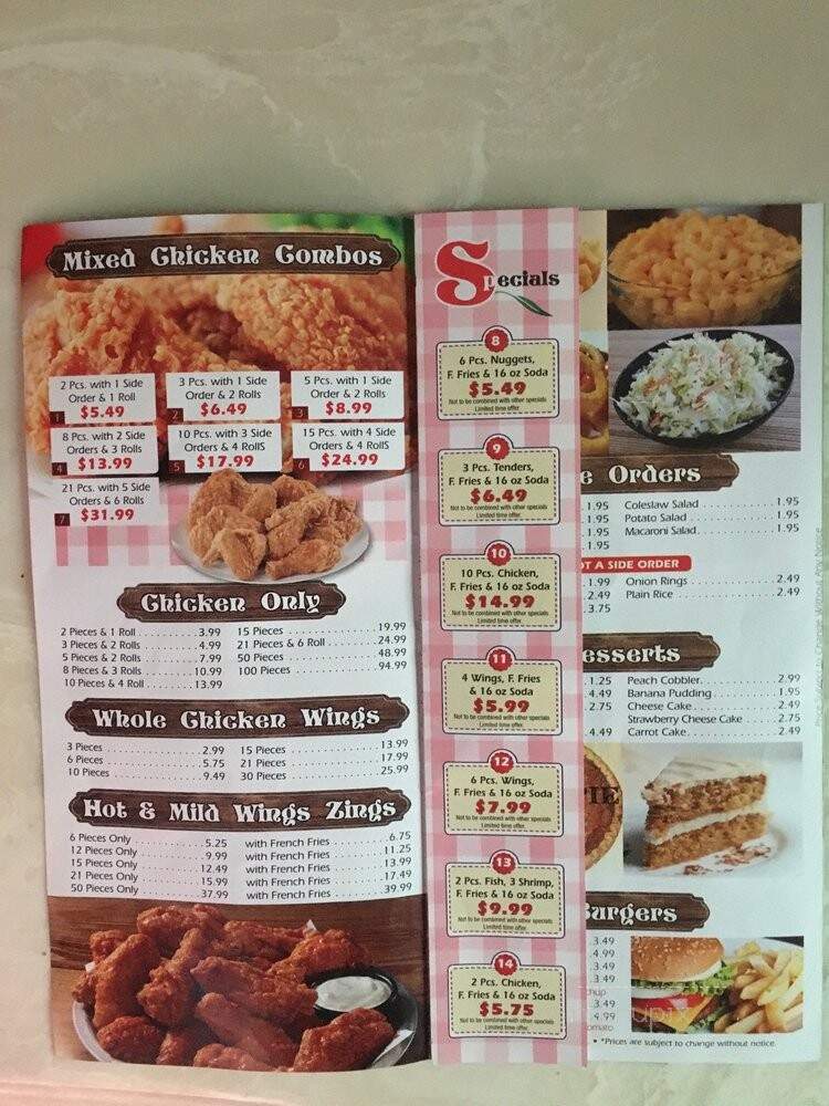 Newyork Fried Chicken Halal - Petersburg, VA menu_pic