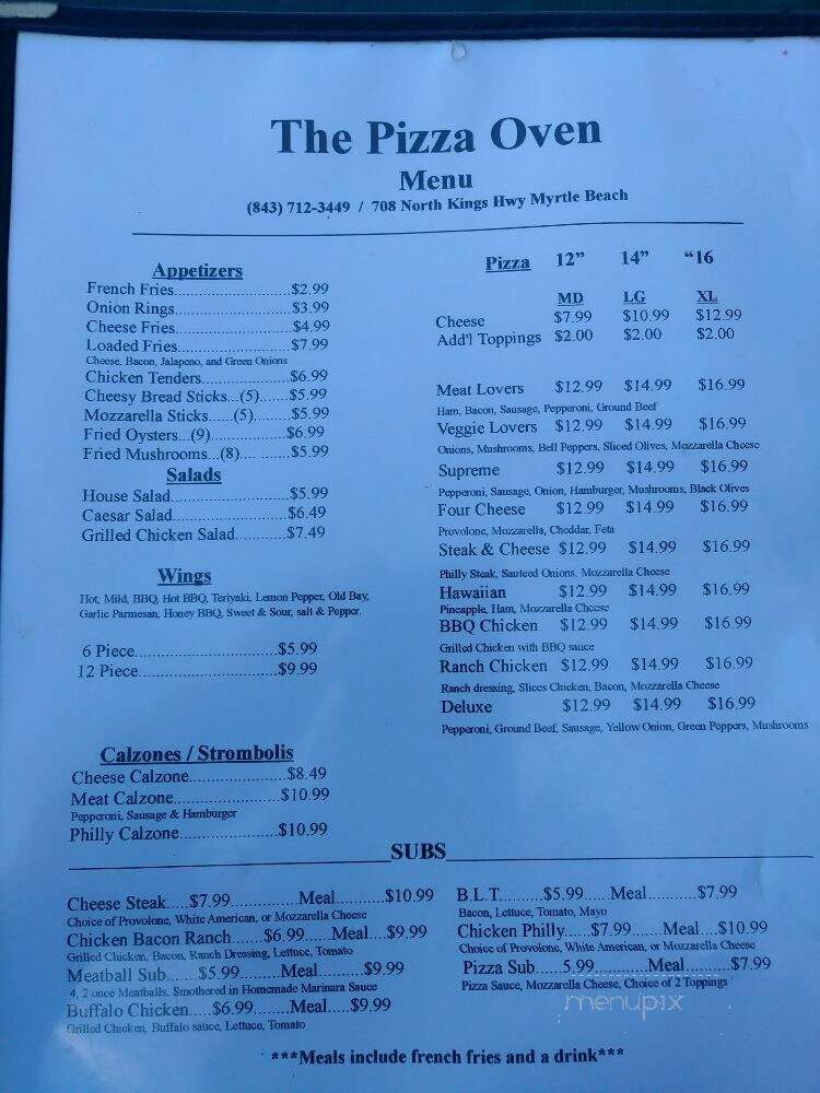 Pizza Oven - Myrtle Beach, SC