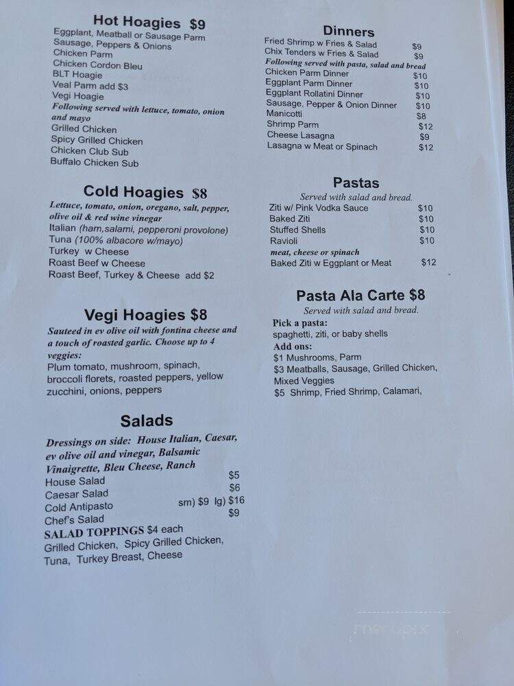 PizzaShop - Philadelphia, PA menu_pic