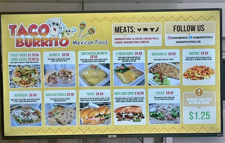Taco Burrito Mexican Food - Orem, UT menu_pic