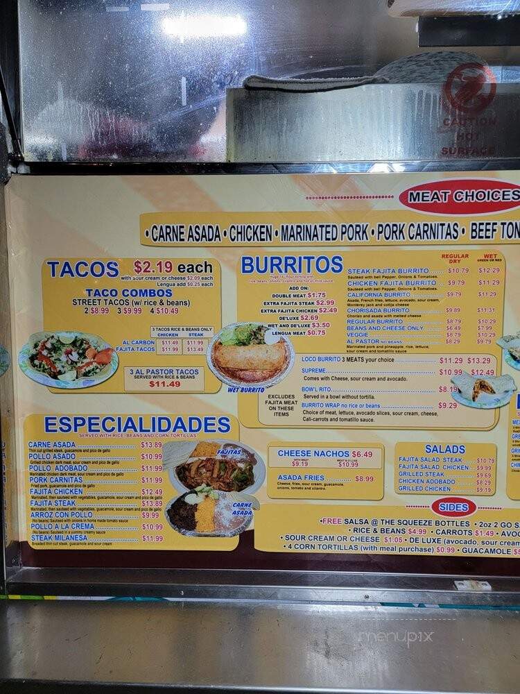 Tacos California - Olympia, WA menu_pic