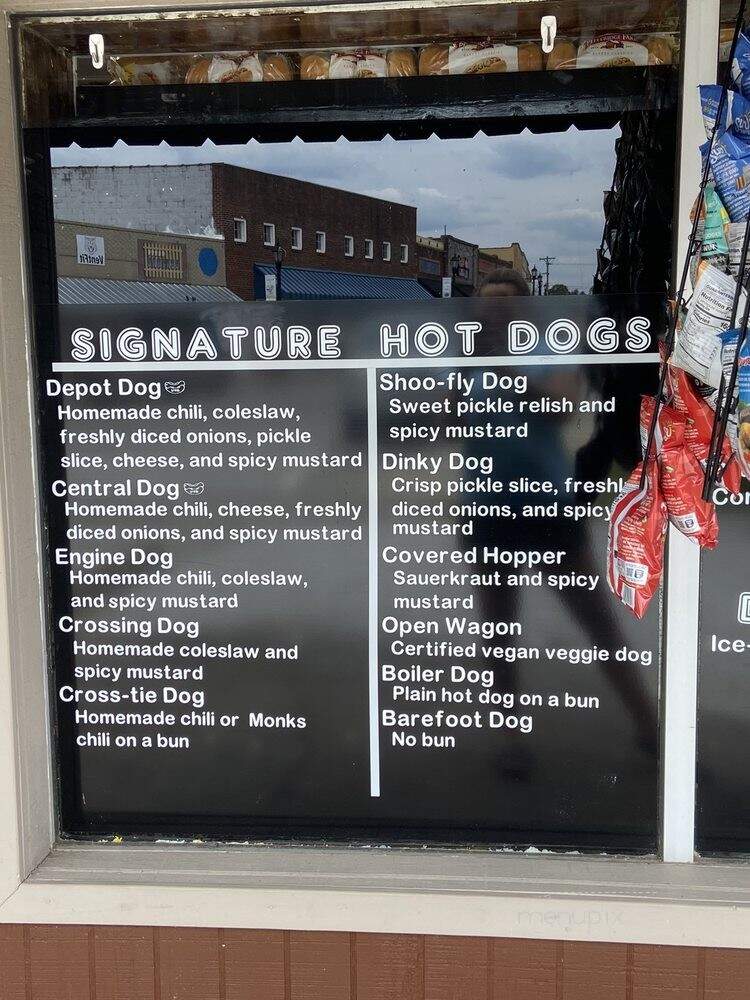 The Depot Dog - Central, SC menu_pic