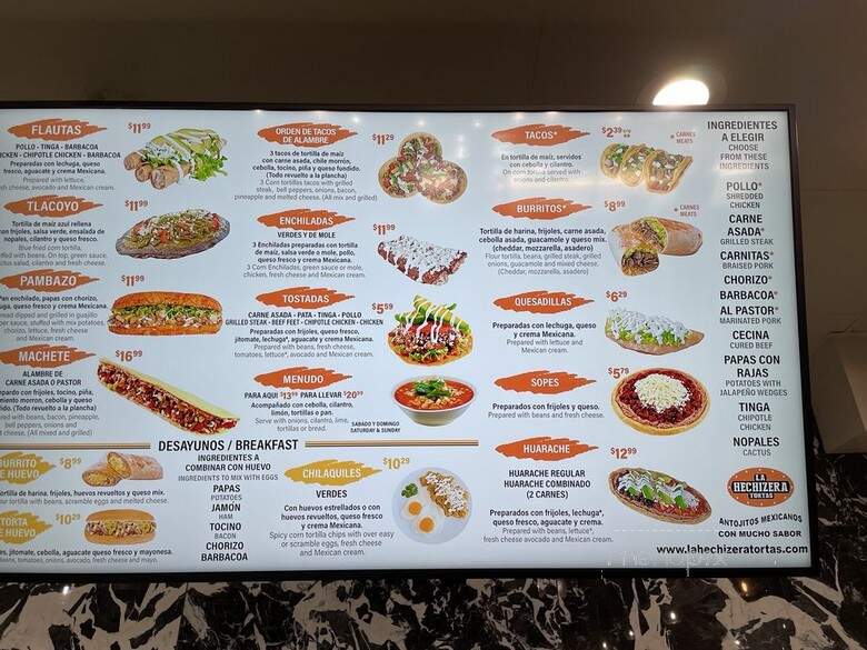 Tortas la Hechizera - Plano, TX menu_pic