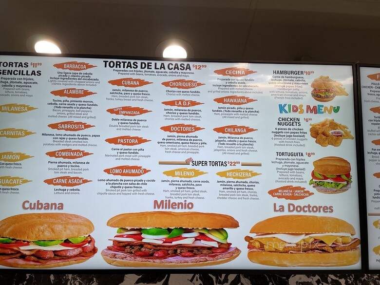 Tortas la Hechizera - Plano, TX menu_pic