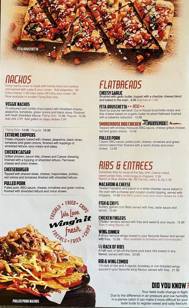 Wing'n It Restaurants - Grande Prairie, AB menu_pic
