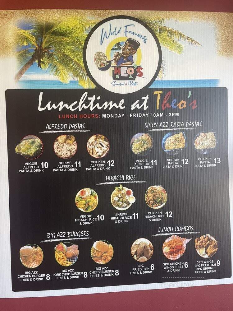 World Famous Theo's Seafood and Pasta - Miami, FL menu_pic