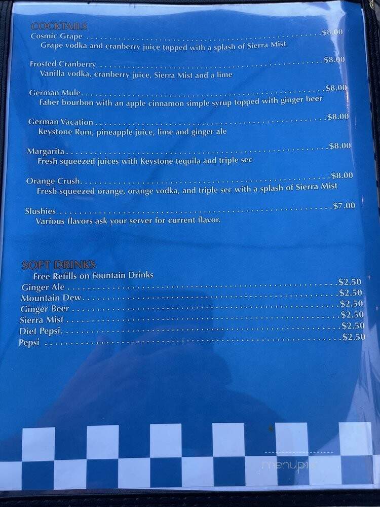 Zeichen des Pferdes - Hanover, PA menu_pic