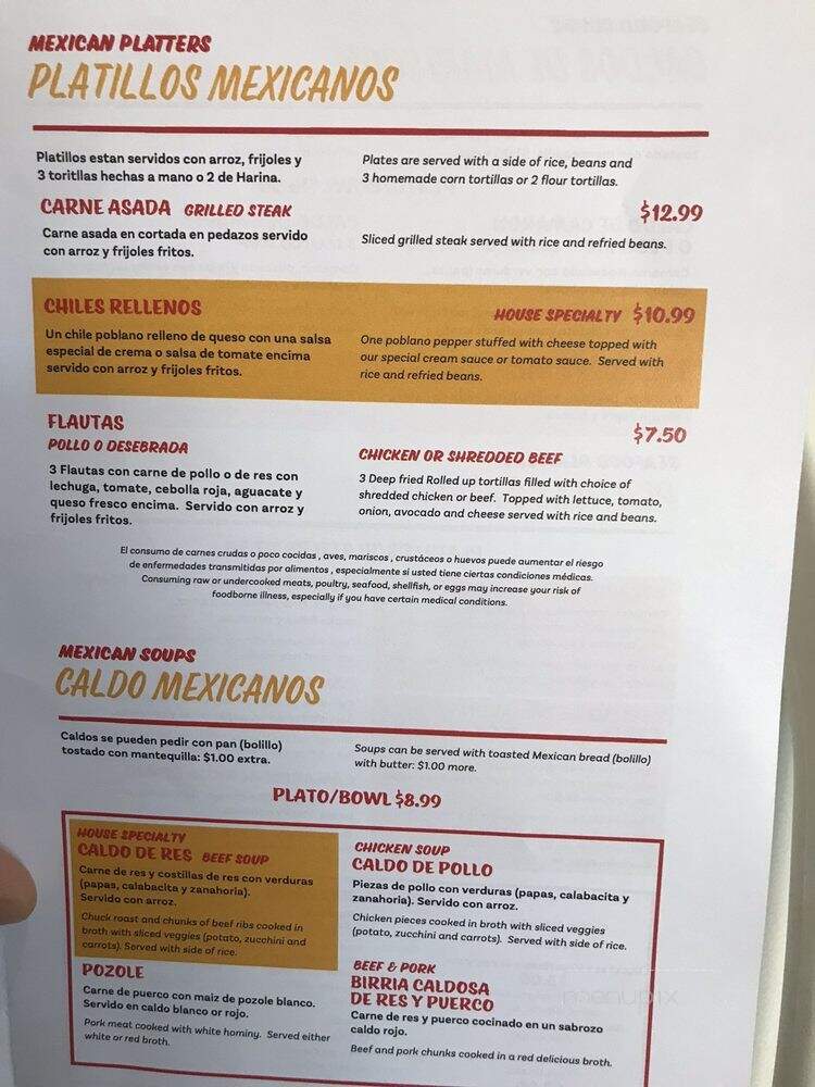 Antojos El Korita - Kansas City, MO menu_pic