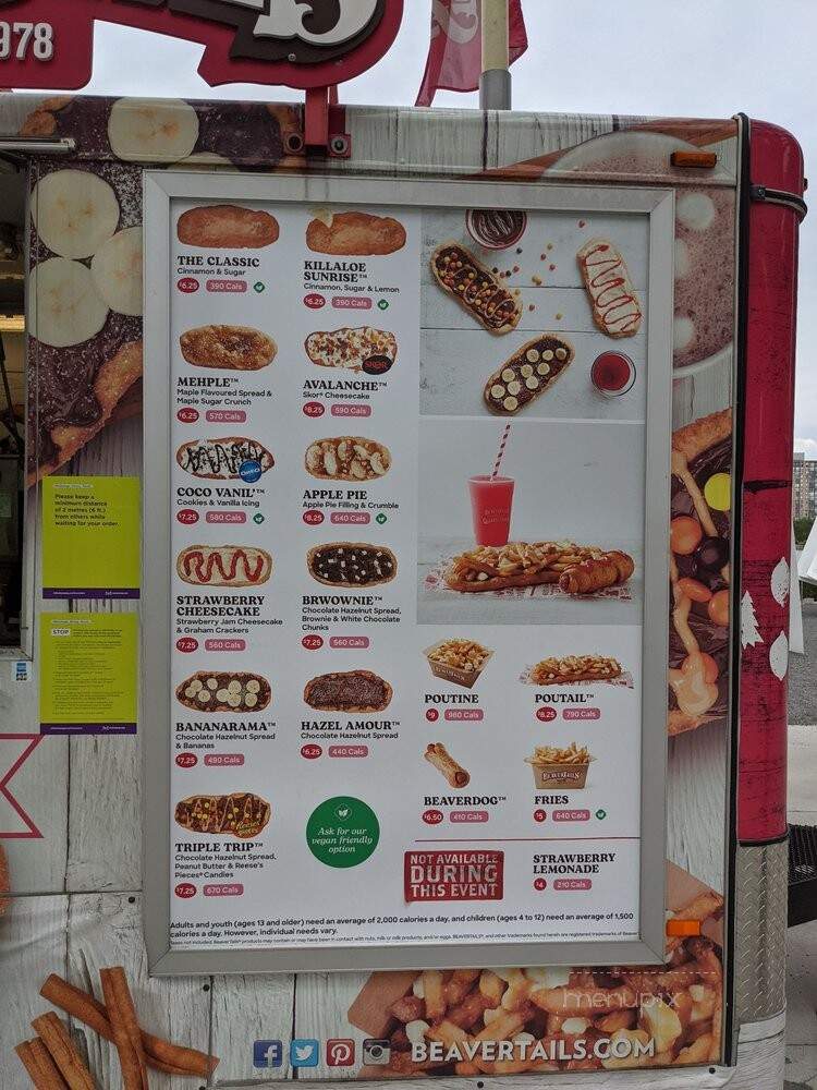 BeaverTails - Mississauga, ON menu_pic