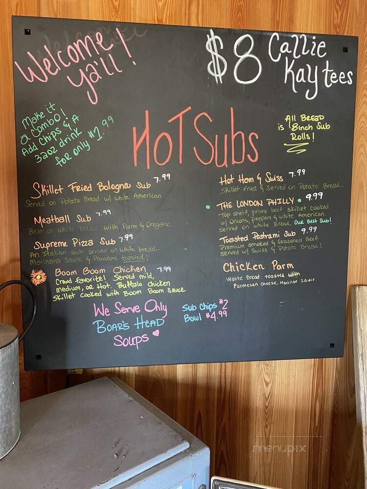 Callie Kay's Deli - Hilliard, FL menu_pic
