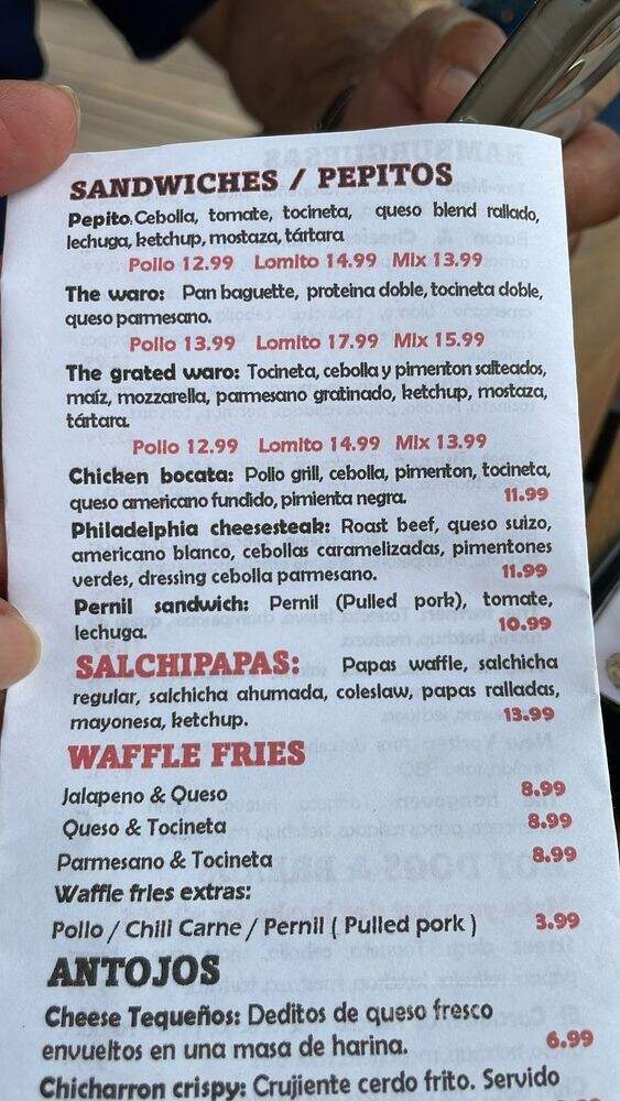 Caramba Street Food - Katy, TX menu_pic