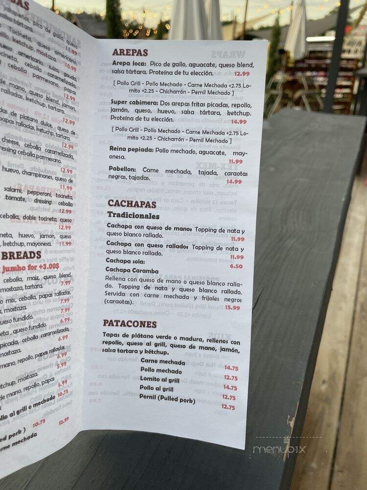 Caramba Street Food - Katy, TX menu_pic