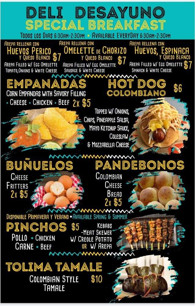Deli Arepa Express - New York, NY menu_pic