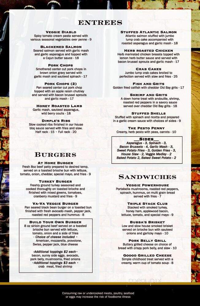 Dimple's - Baltimore, MD menu_pic