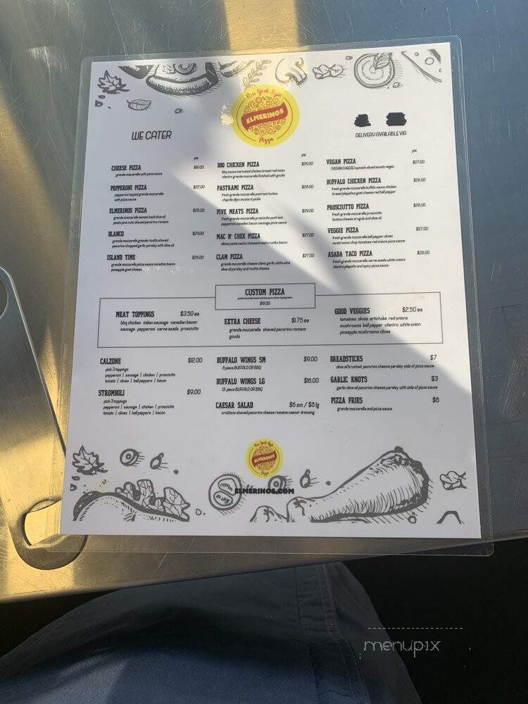 Elmerinos Pizza - Los Angeles, CA menu_pic