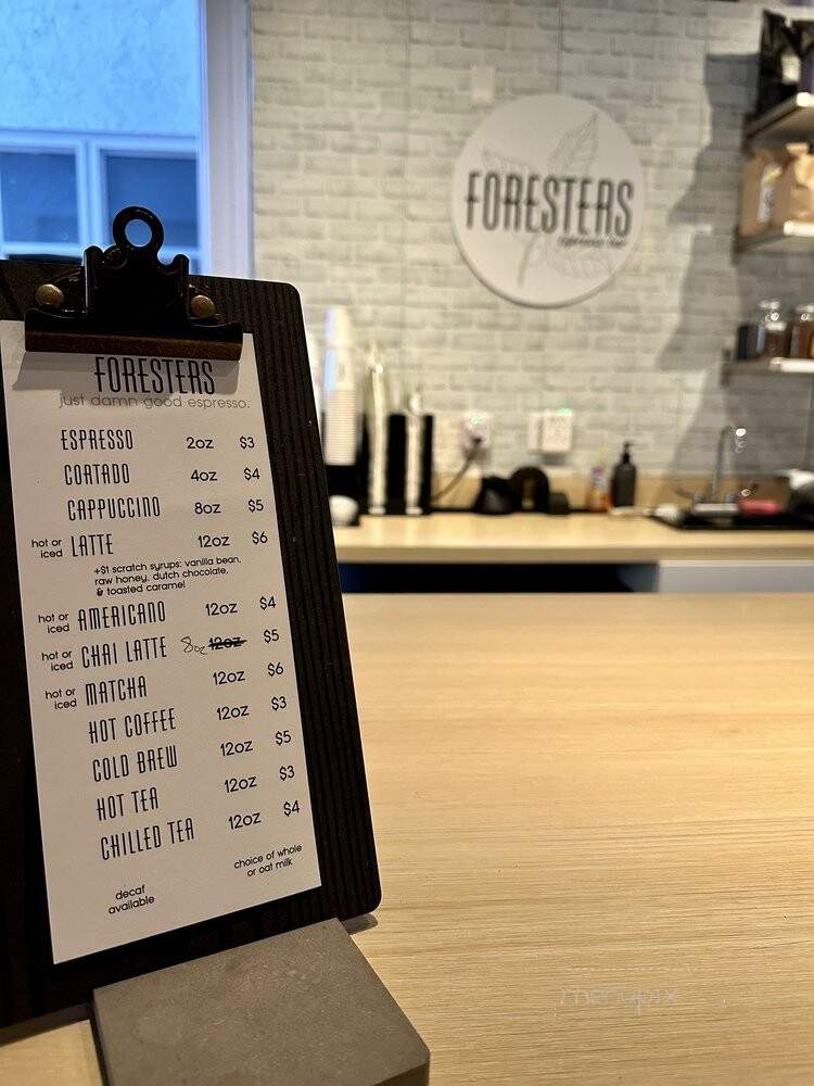 Foresters Espresso Bar - Winter Park, FL menu_pic