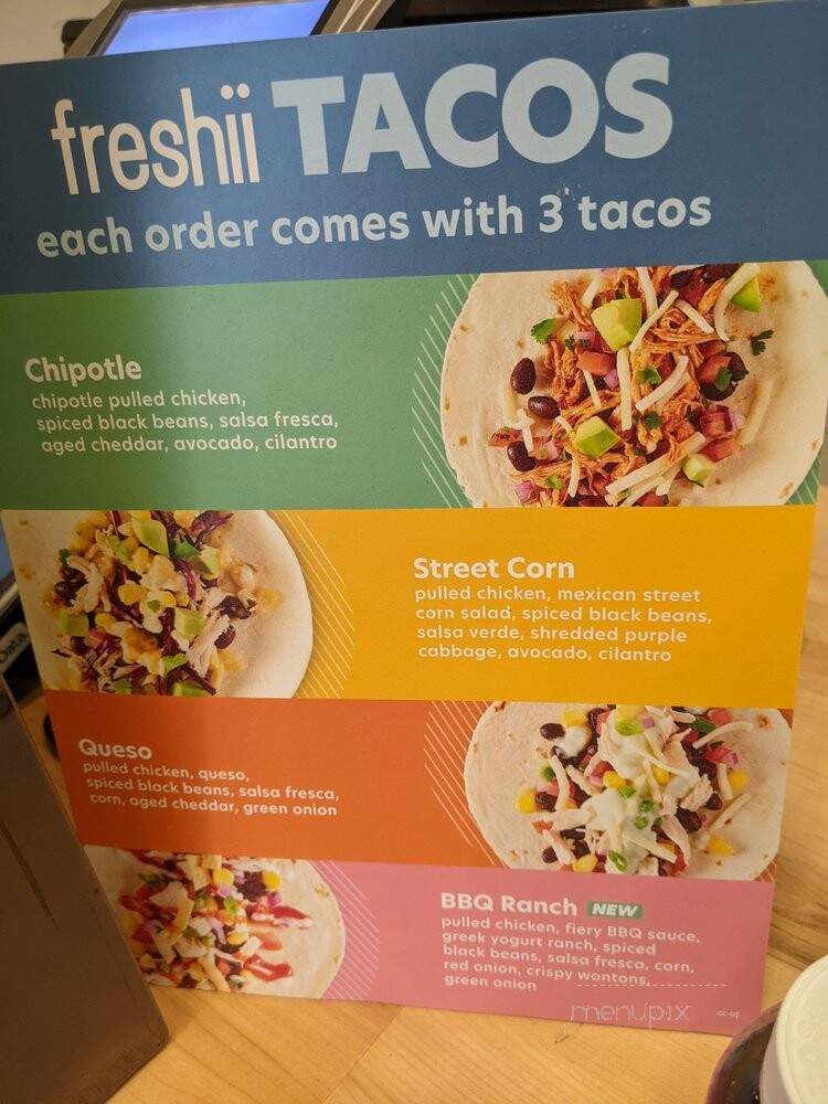 Freshii - Edmonton, AB menu_pic