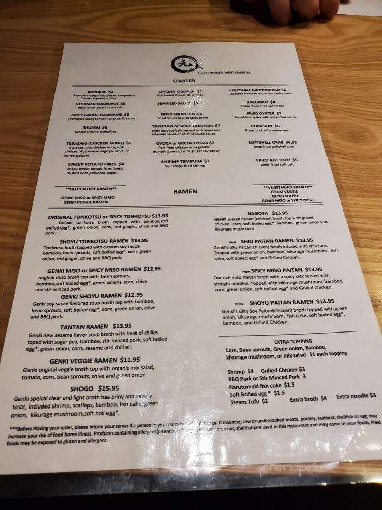 Genki Ramen & Teppanyaki - West Chester, OH menu_pic