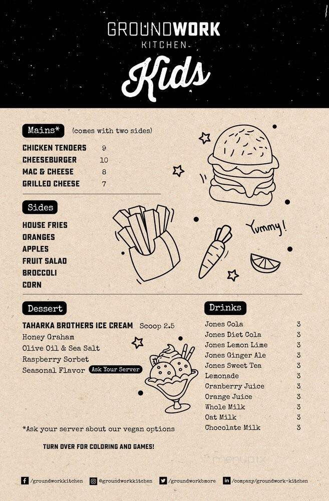 Groundwork Kitchen - Baltimore, MD menu_pic