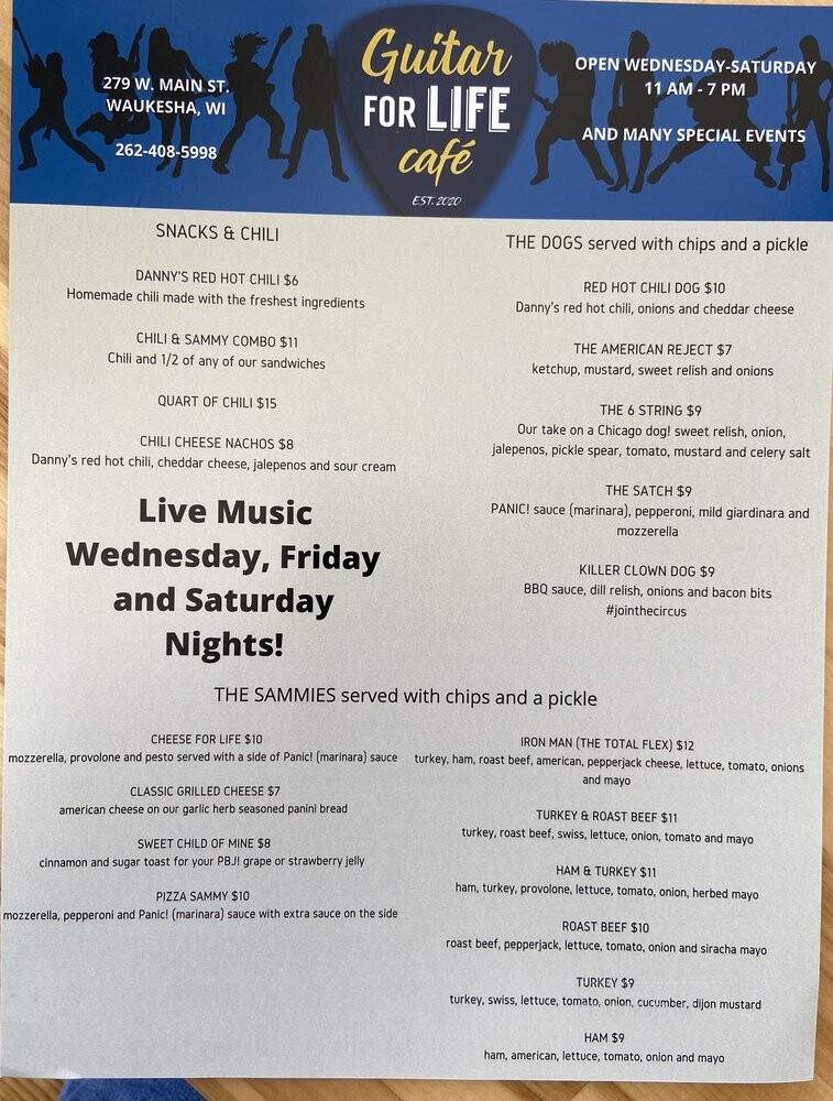 Guitar For Life Cafe - Waukesha, WI