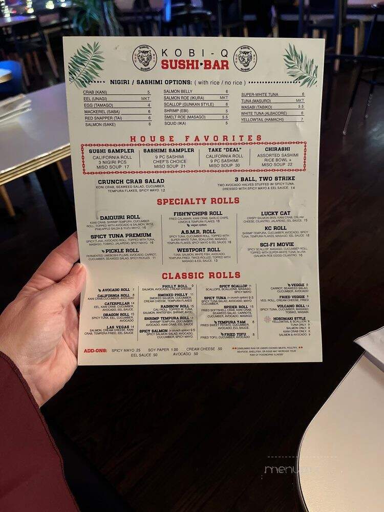 Kobi-Q - Kansas City, MO menu_pic