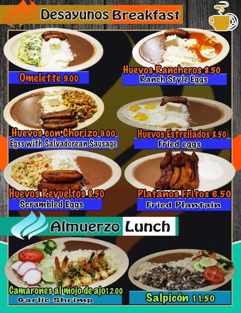 La Antorcha Restaurante y Pupuseria - Los Angeles, CA menu_pic