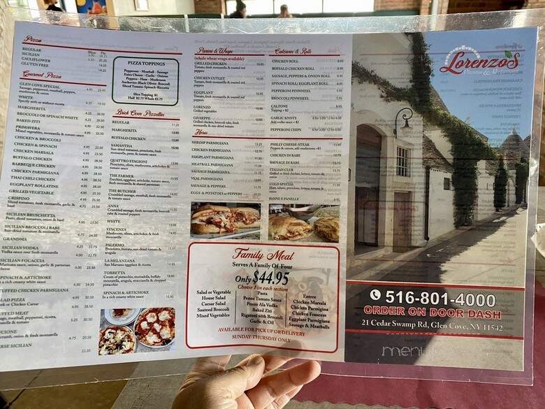 Lorenzo's Pizzeria - Glen Cove, NY menu_pic