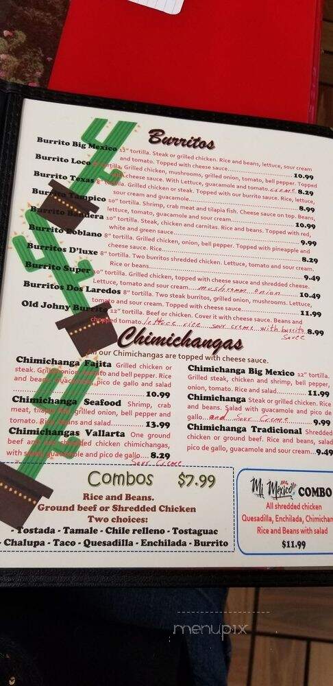 Mi Mexico - Logansport, IN menu_pic