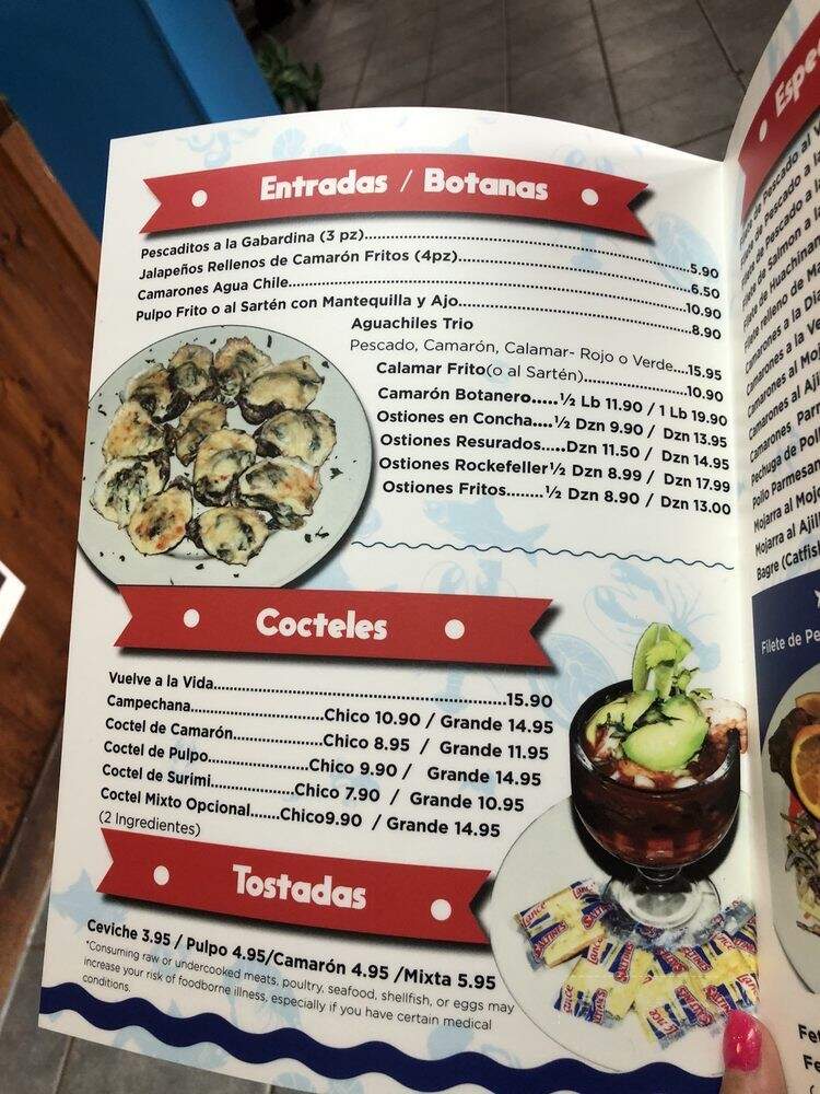 Ostioneria El Marisquero - Houston, TX menu_pic