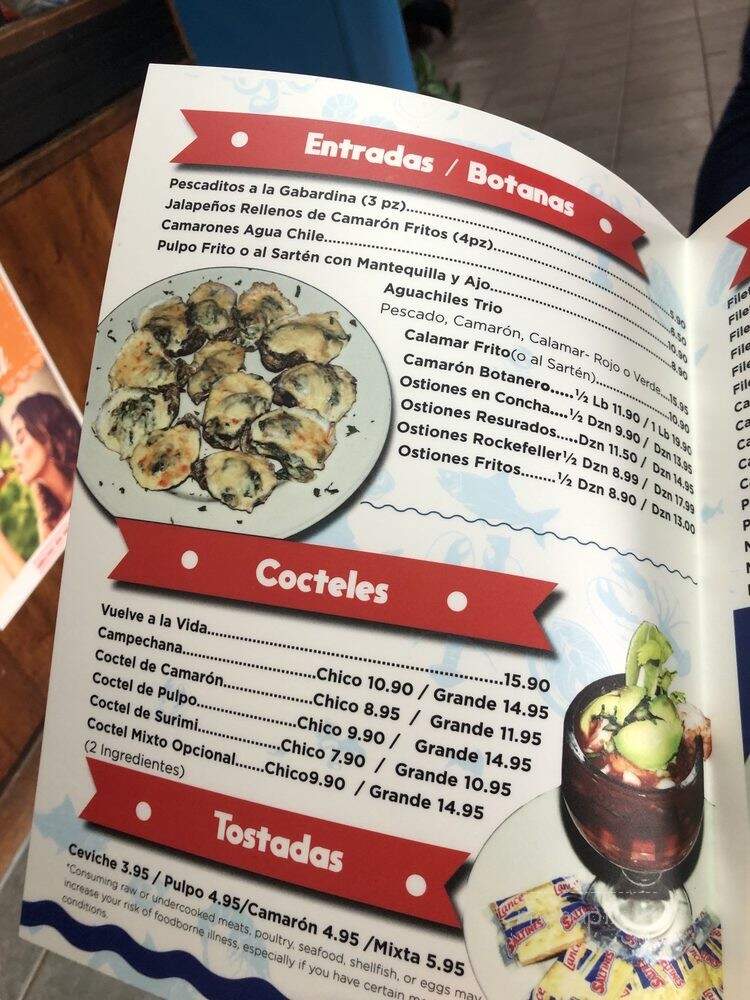 Ostioneria El Marisquero - Houston, TX menu_pic