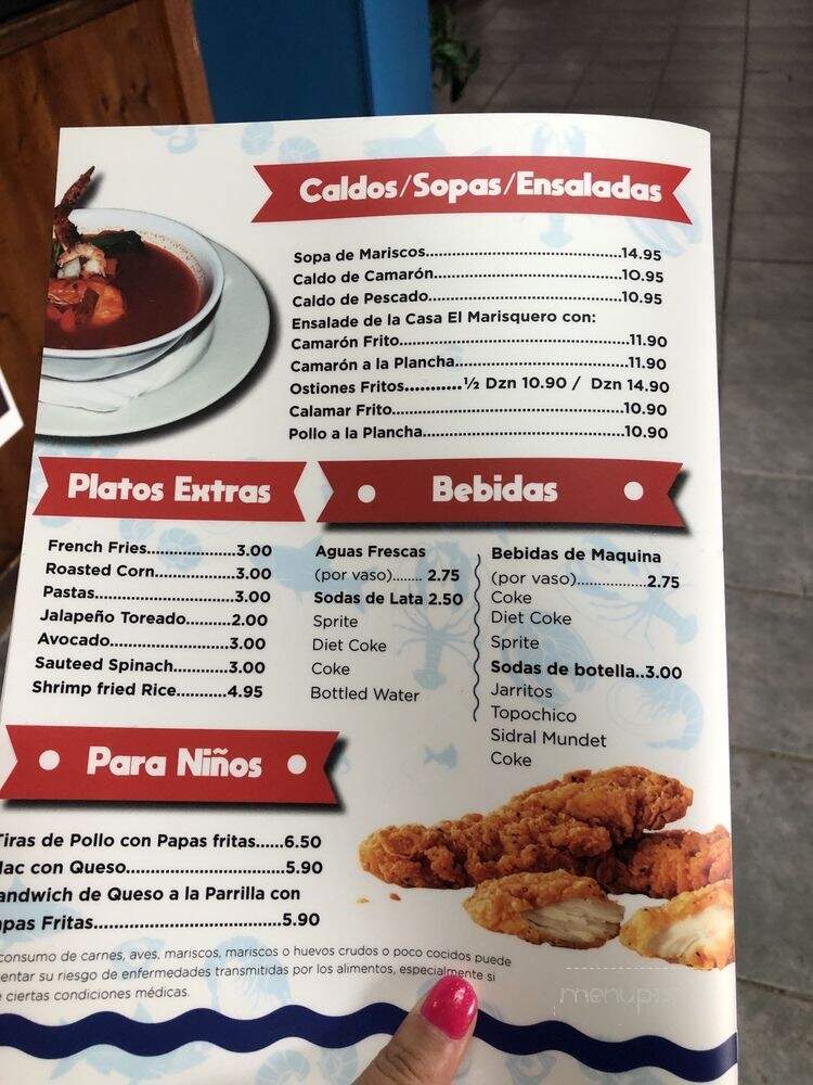 Ostioneria El Marisquero - Houston, TX menu_pic