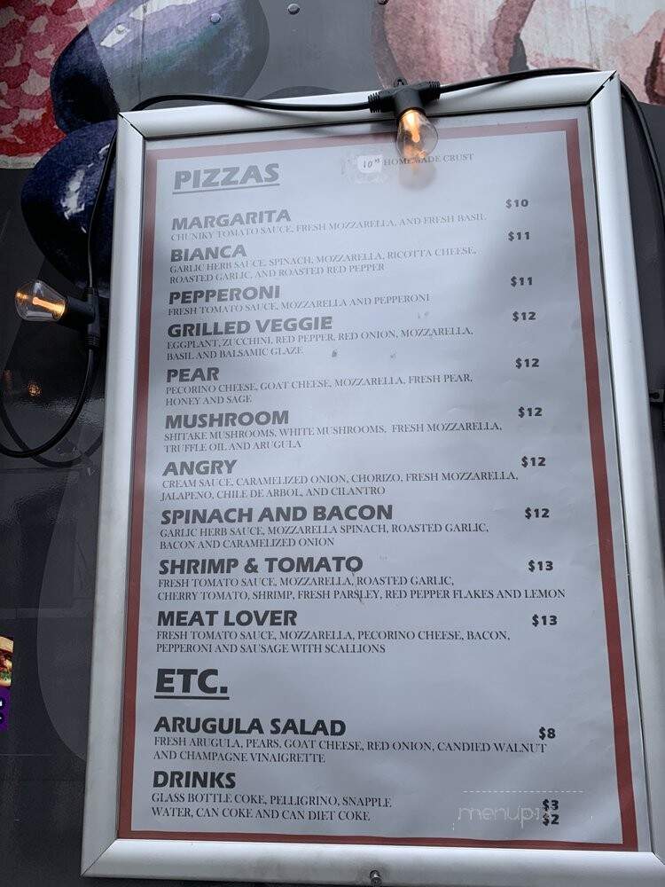 Red Stone Pizza Truck - Philadelphia, PA menu_pic