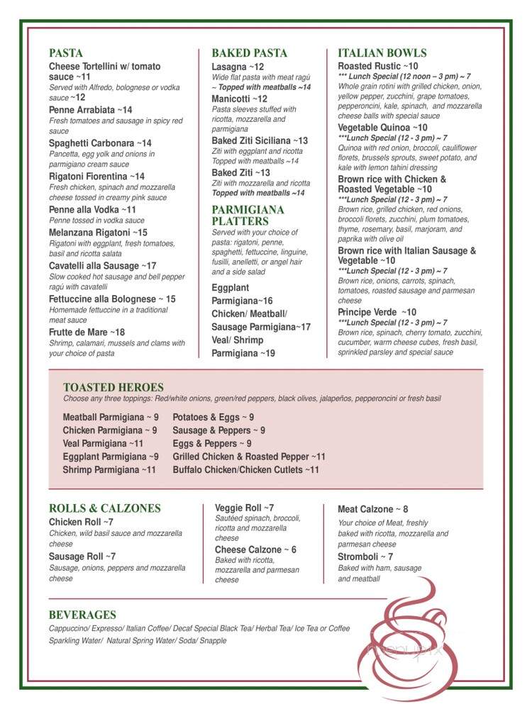 Riviera V Pizzeria - Bayside, NY menu_pic