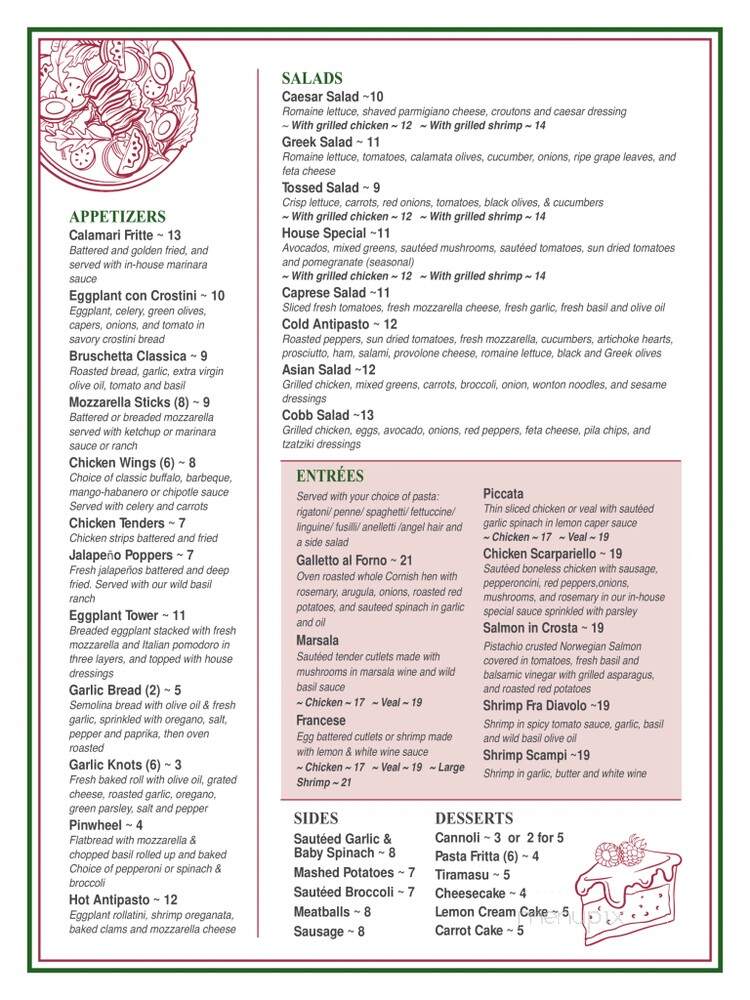 Riviera V Pizzeria - Bayside, NY menu_pic