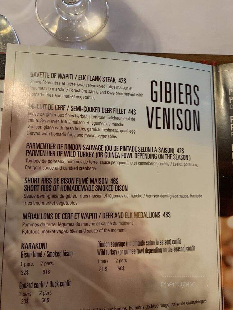 Sagamite - Quebec City, QC menu_pic