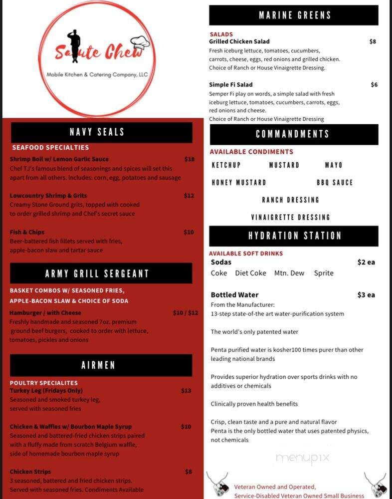 Salute Chew Mobile Kitchen & Catering - Rock Hill, SC menu_pic