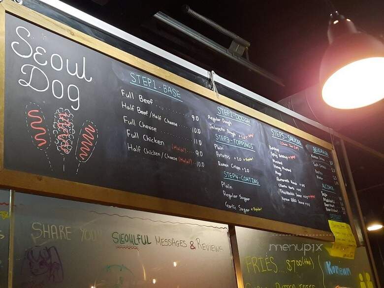 Seoul Dog - Ottawa, ON menu_pic
