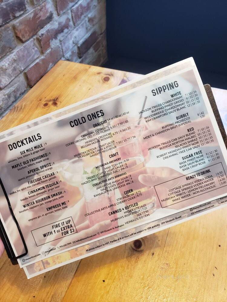 The North Coal - Burlington, ON menu_pic