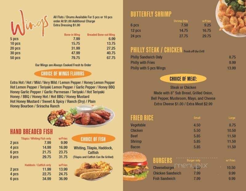 Wing Star - Amsterdam, NY menu_pic