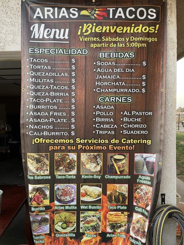 Arias Tacos - Palmdale, CA menu_pic