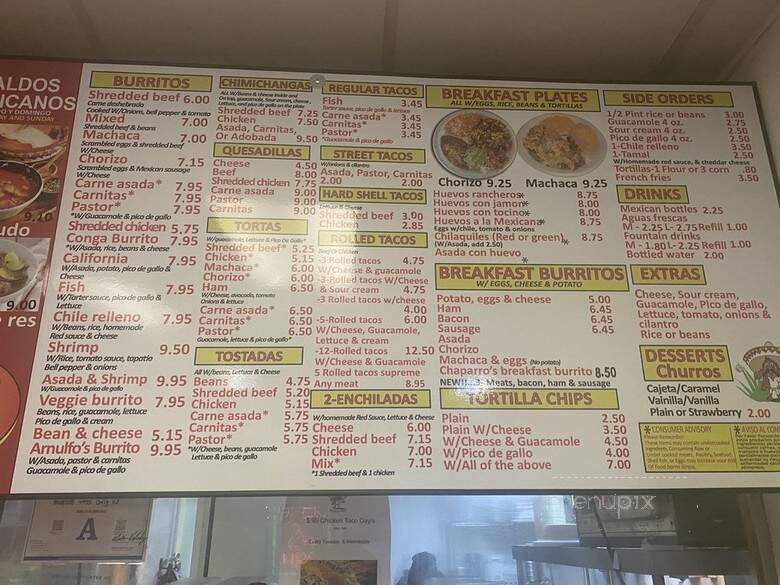 Arnulfo Mexican Food 2 - Las Vegas, NV menu_pic