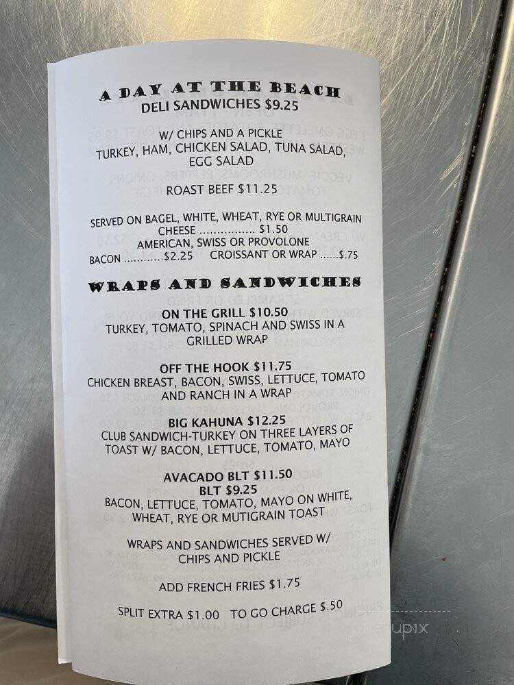 Beach Bum Bagel Cafe - Vero Beach, FL menu_pic