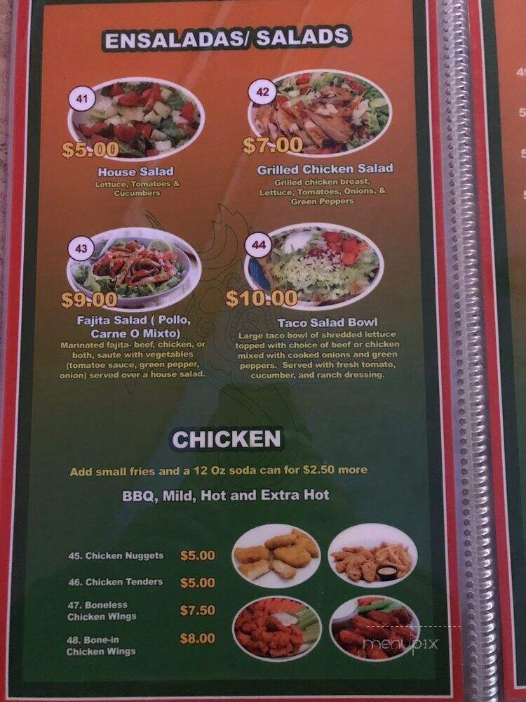 Ceiba Pupuseria & Bar - Manassas, VA menu_pic