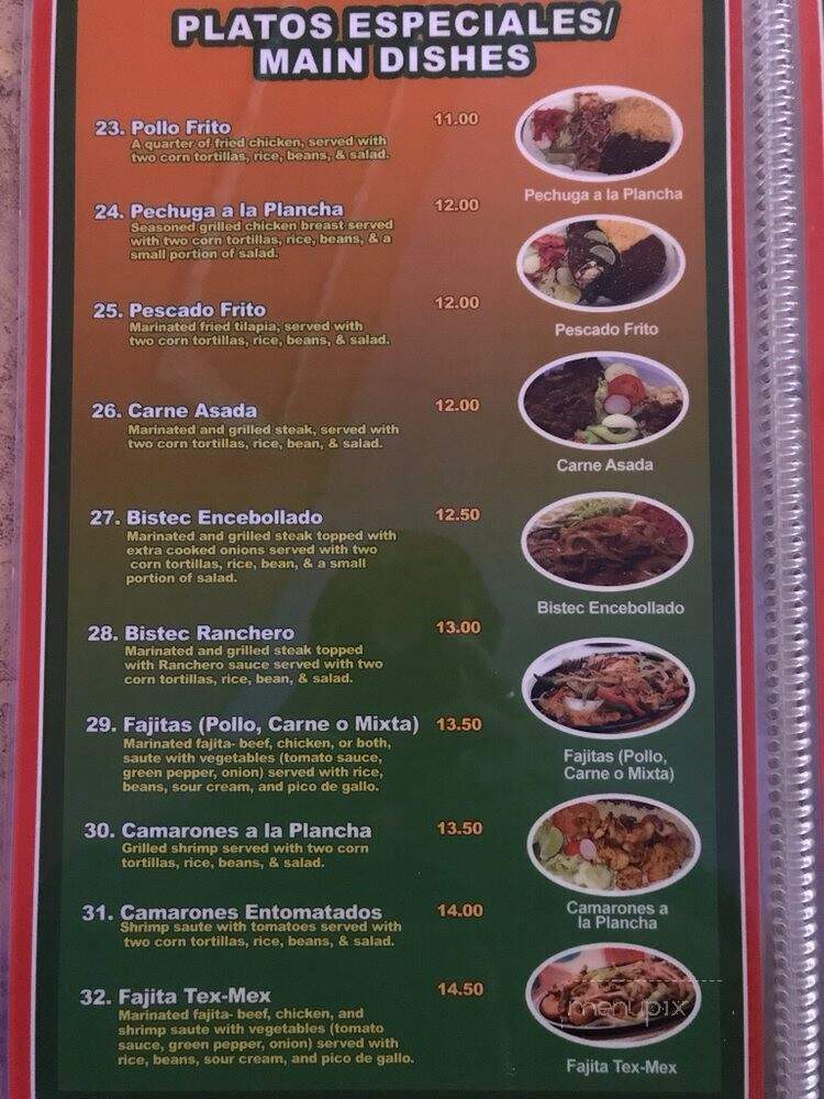 Ceiba Pupuseria & Bar - Manassas, VA menu_pic