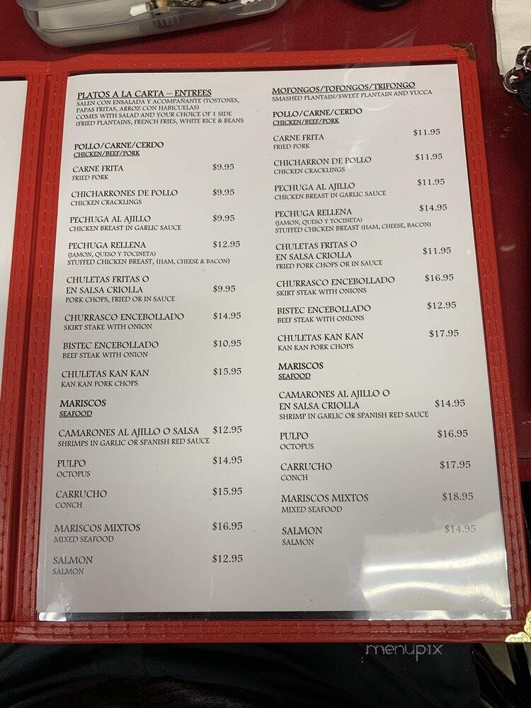 El Ponceno - Kissimmee, FL menu_pic